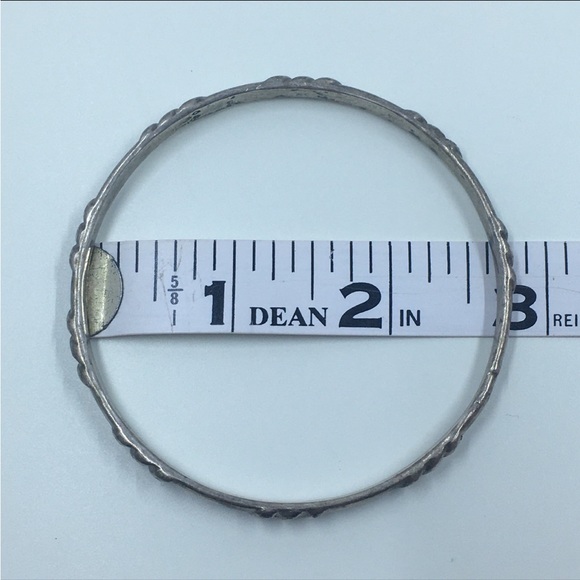 Sterling Mexican Bangle - Picture 3 of 6